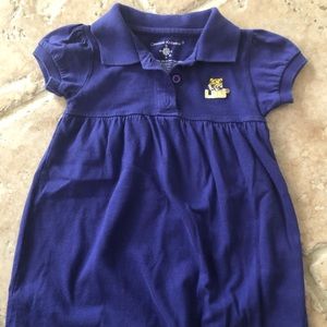 Infant Girls Purple LSU Dress, sz 18 mos